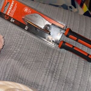 Crescent 9-Inch Miter Snip with Black and Red Design